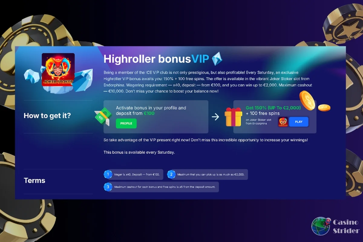 Ice Casino VIP program