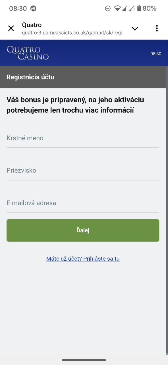 Vyplňte požadované údaje