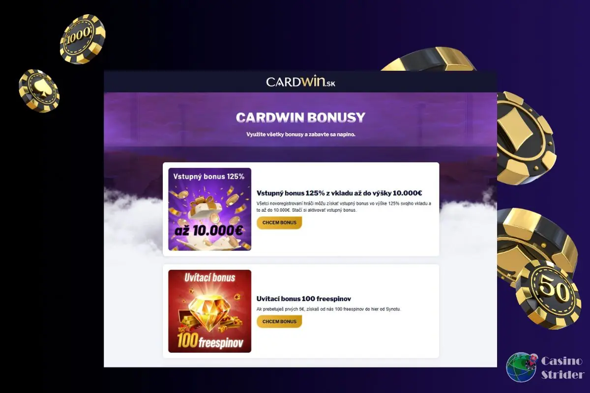 mobilných používateľov v CardWin