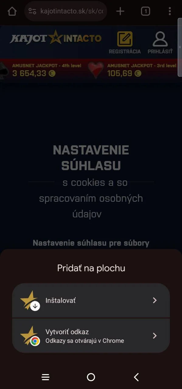 Pridajte na domovskú obrazovku.