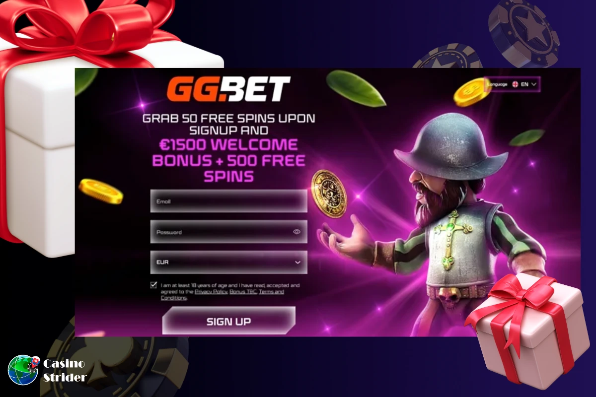 GGBet Casino 50 free spinov