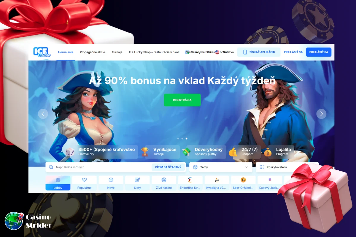 Ice Casino Bonus 25 € bez vkladu