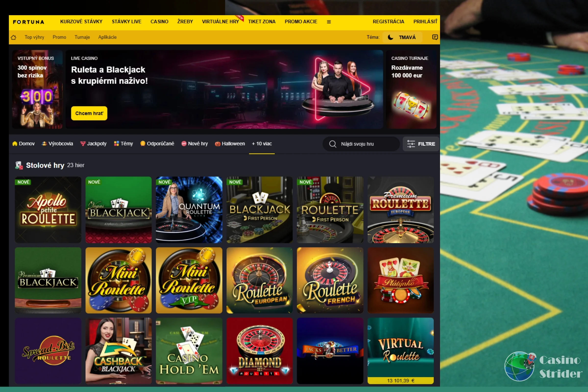 Kartové hry fortuna casino