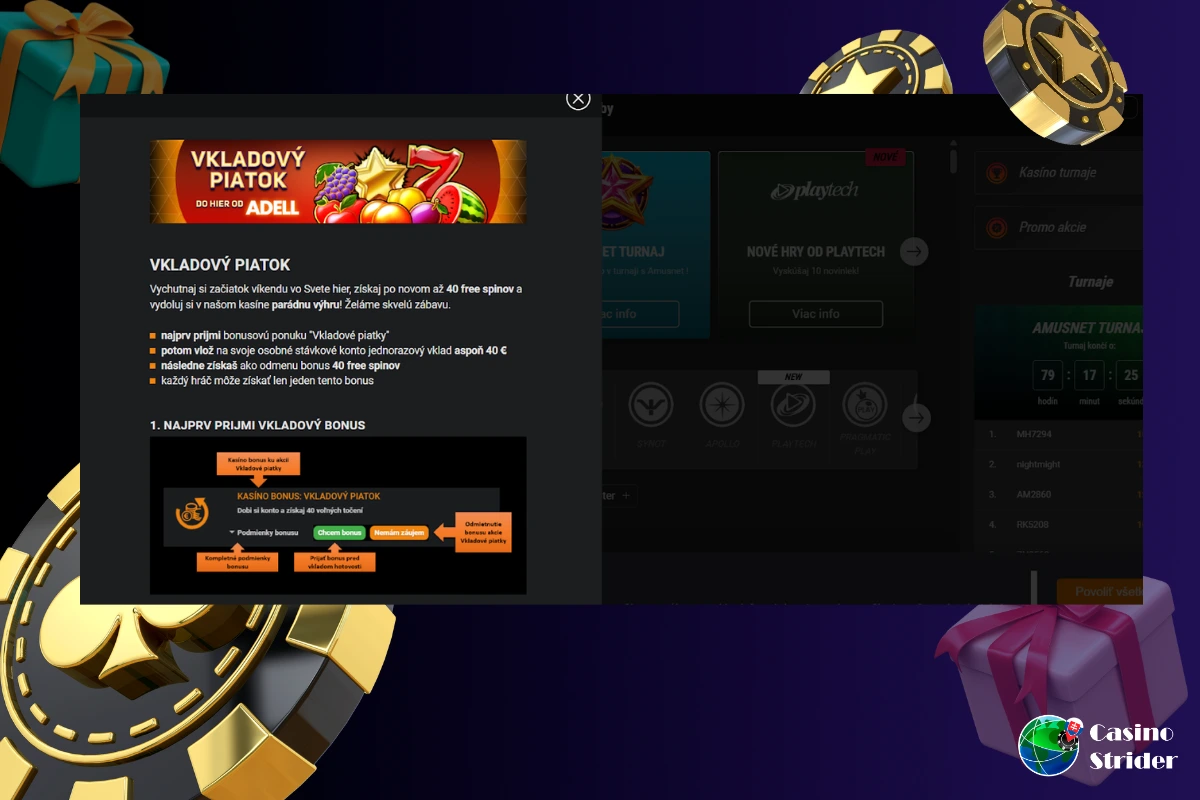 Niké Casino free spiny registration