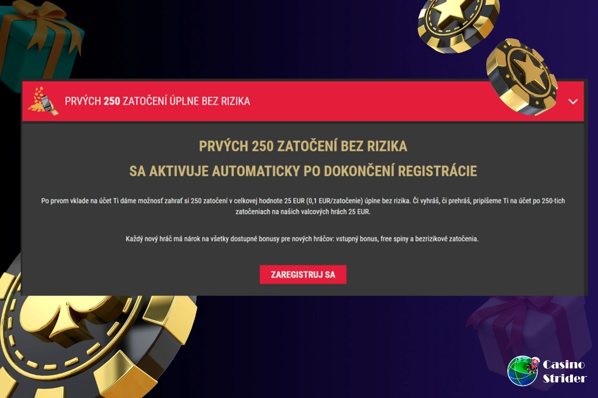 Synottip 250 spinov bez nutnosti