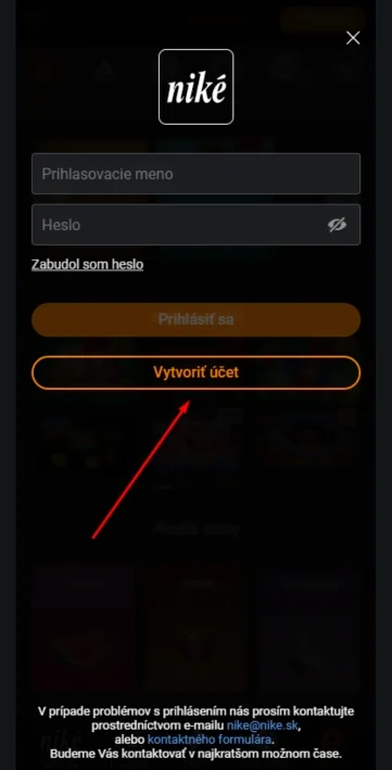 Prihlás sa do svojho účtu