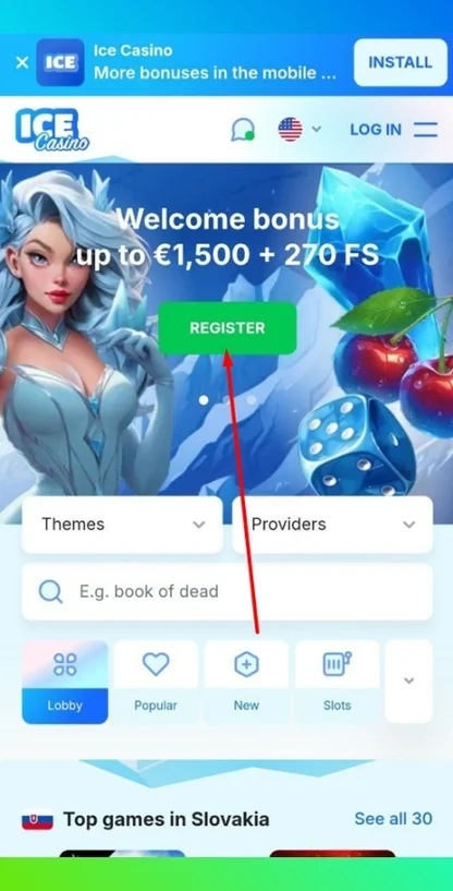 Registrácia v kasíne