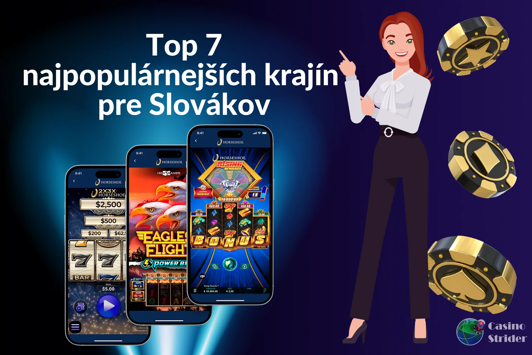 Top 7 najpopulárnejších krajín online pre Slovákov
