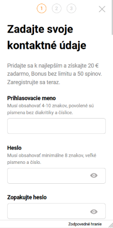 Vyplňte formulár