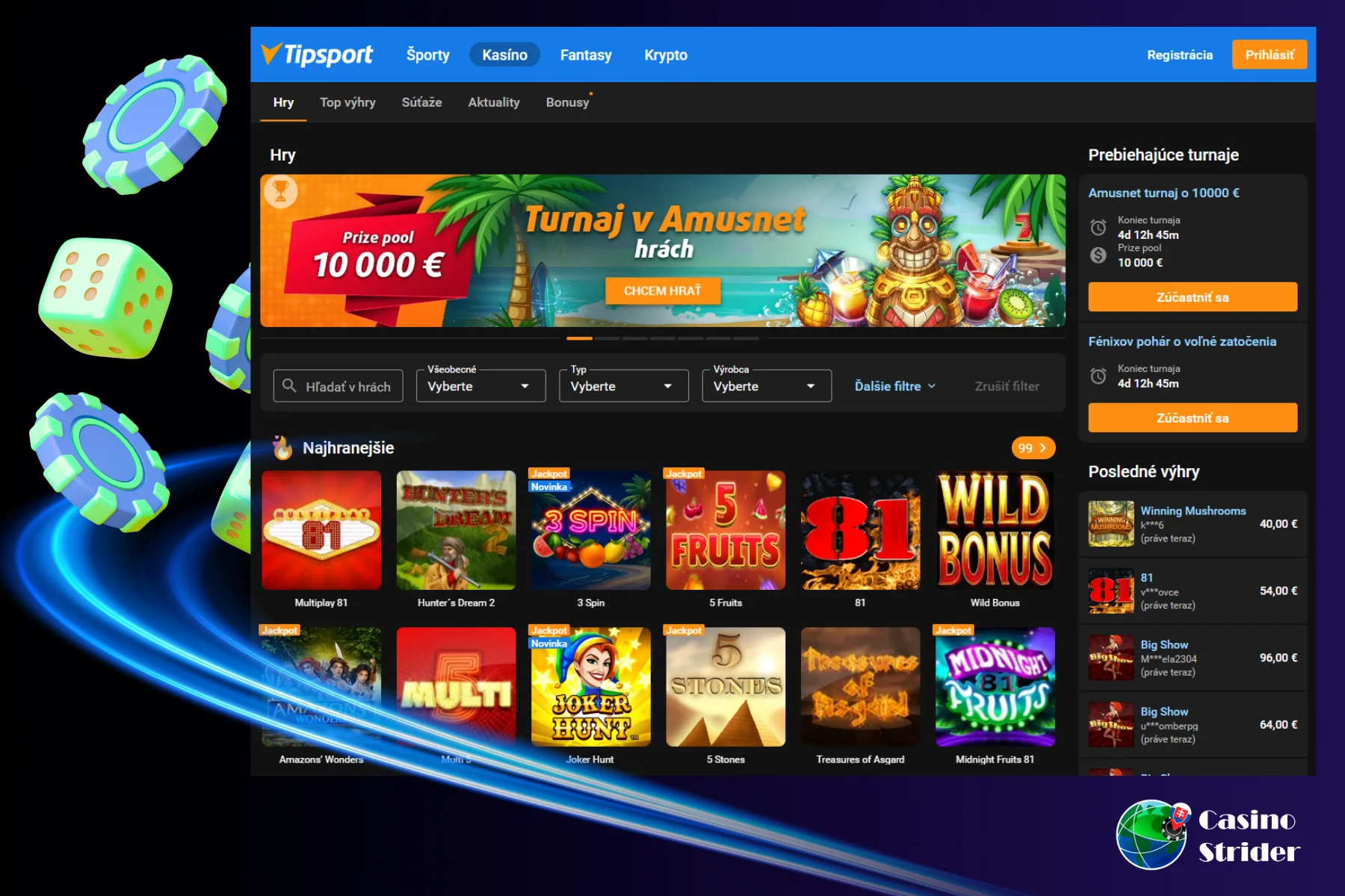 Tipsport najlepšie legálne slovensko online casino
