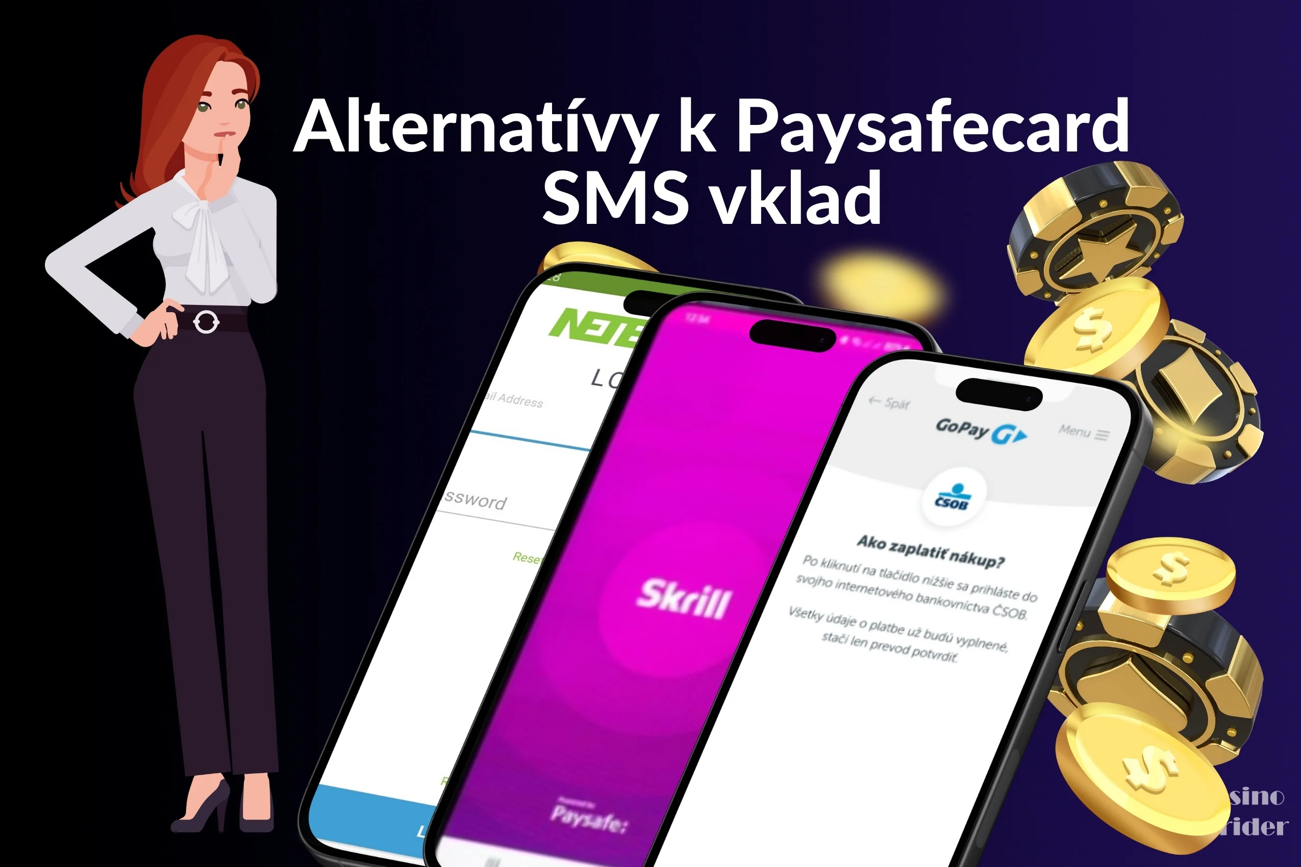 Alternatívy k Paysafecard SMS vklad
