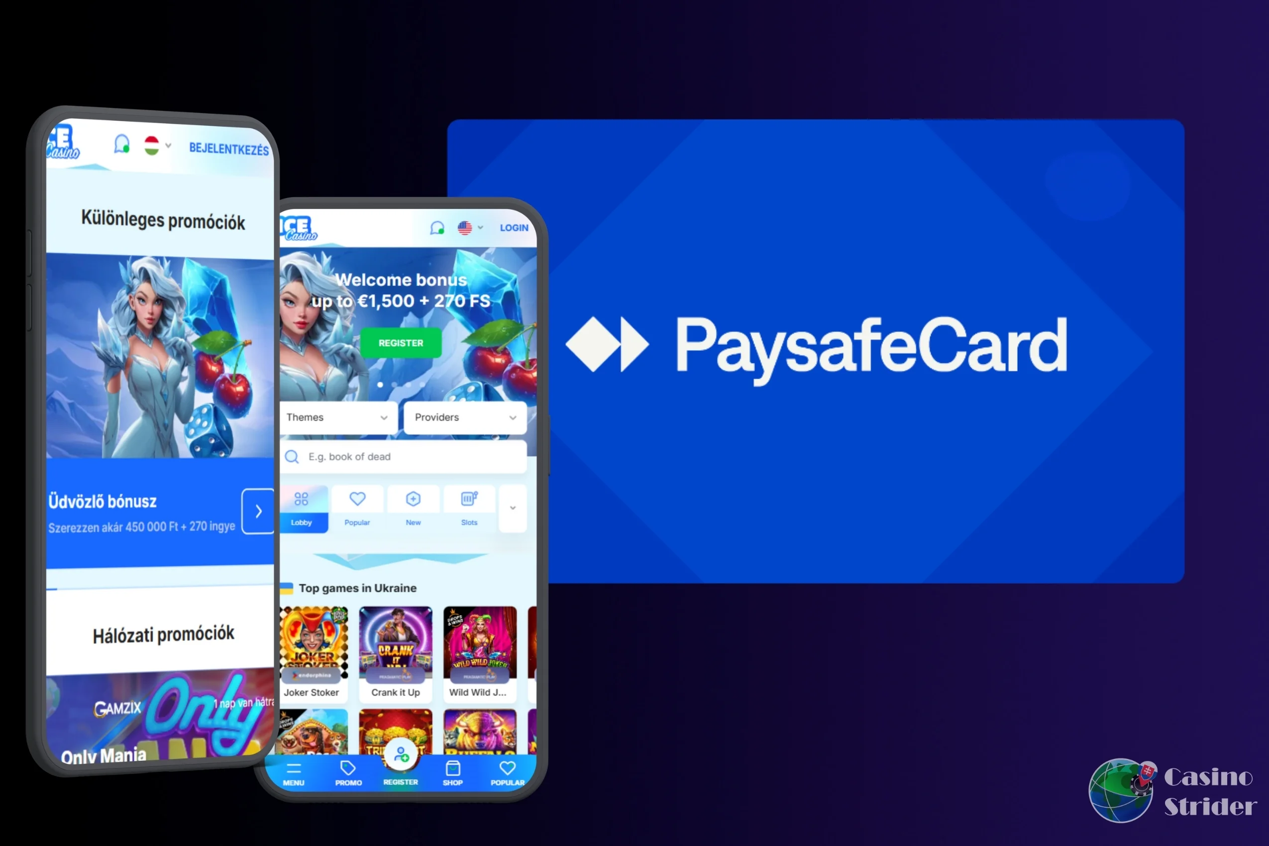 Najlepší Paysafecard SMS vklad do kasína