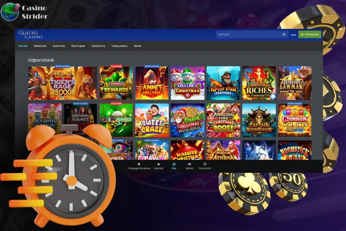 Quatro Casino s Rychlými Výplatami