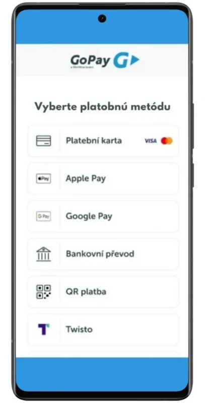 Vyberte platobnú metódu