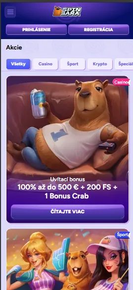 Prejdite na stránku kasína